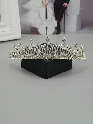 Silver Alloy Tiaras #Milly03020163