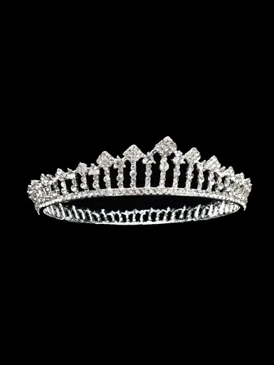 Silver Alloy Tiaras #Milly03020164