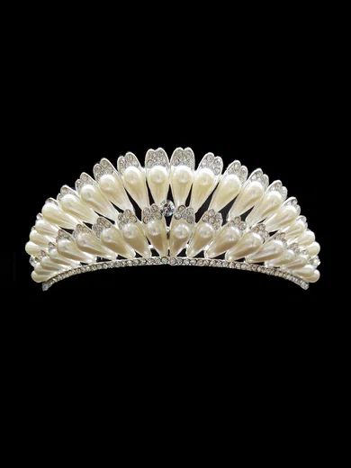 Ivory Alloy Tiaras #Milly03020176