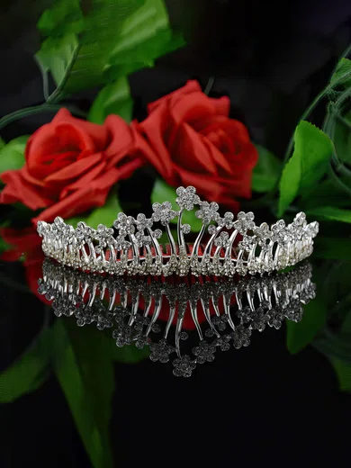 Silver Alloy Combs & Barrettes #Milly03020186
