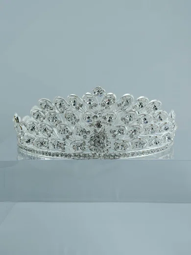 Silver Alloy Tiaras #Milly03020196