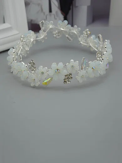 White Alloy Tiaras #Milly03020202