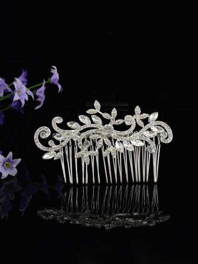 Silver Alloy Combs & Barrettes #Milly03020218