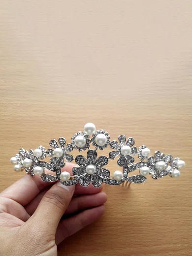 White Alloy Combs & Barrettes #Milly03020229