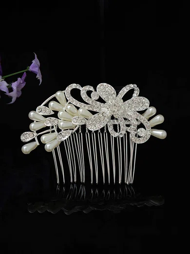 Ivory Alloy Combs & Barrettes #Milly03020234