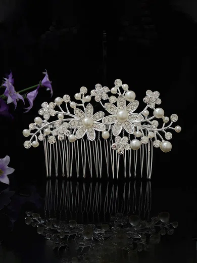 Ivory Alloy Combs & Barrettes #Milly03020239