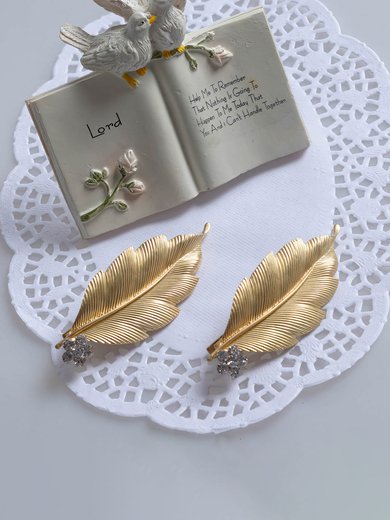 Light Gold Alloy Hairpins #Milly03020251