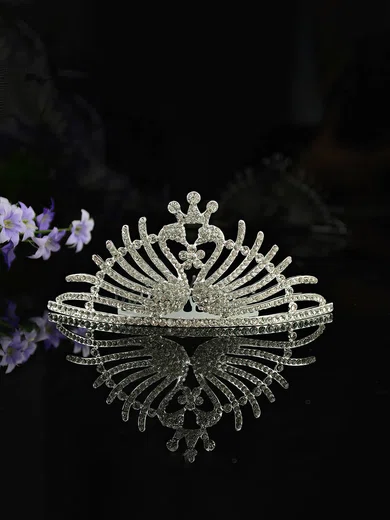 Silver Alloy Combs & Barrettes #Milly03020255