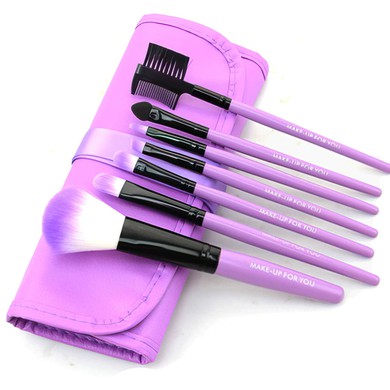 Artificial Fibre Travel Makeup Brush Set in 7Pcs #Milly03150002
