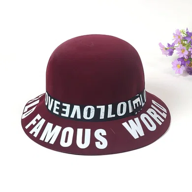 Black Wool Bowler/Cloche Hat #Milly03100029