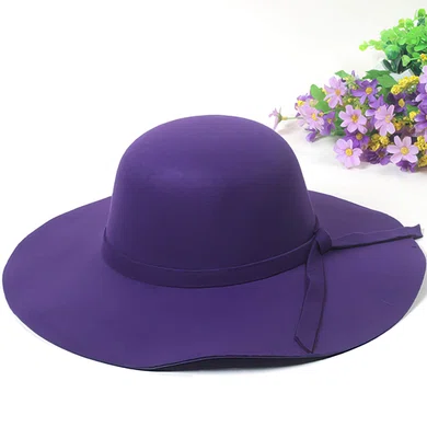 Black Wool Bowler/Cloche Hat #Milly03100033
