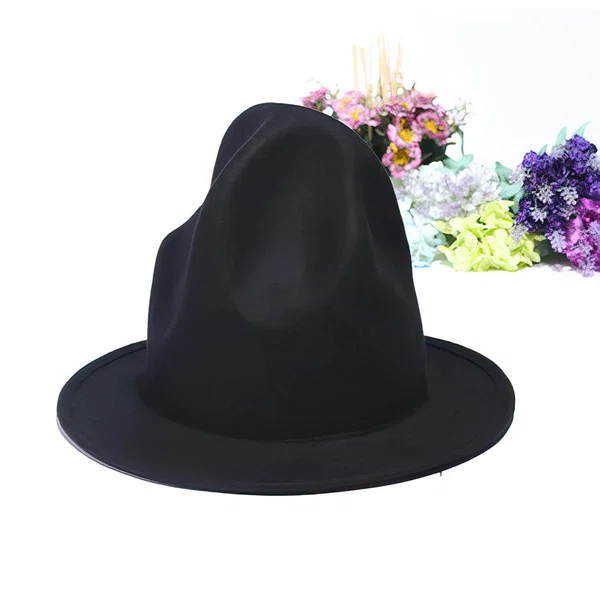Black Wool Bowler/Cloche Hat #Milly03100039
