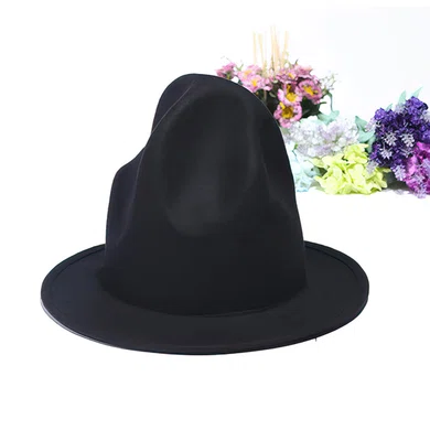 Black Wool Bowler/Cloche Hat #Milly03100039