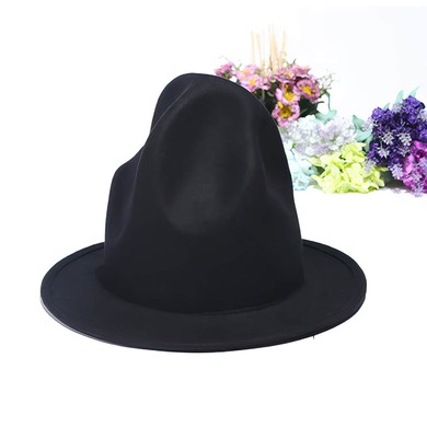 Black Wool Bowler/Cloche Hat #Milly03100039