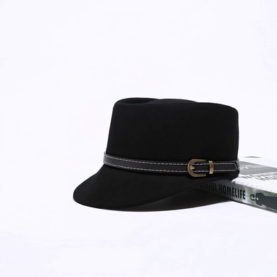 Black Wool Bowler/Cloche Hat #Milly03100050