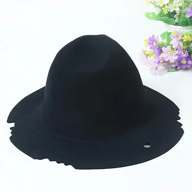 Black Wool Bowler/Cloche Hat #Milly03100054