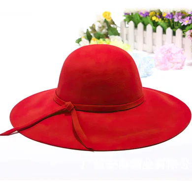 Black Wool Floppy Hat #Milly03100058