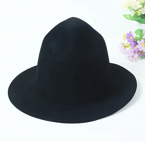 Black Wool Bowler/Cloche Hat #Milly03100067