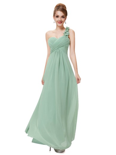 Affordable Empire Chiffon with Ruffles One Shoulder Bridesmaid Dresses #Milly01012723