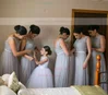 Scoop Neck Tulle Floor-length with Beading Affordable Bridesmaid Dresses #Milly01012747