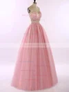 Princess One Shoulder Floor-length Tulle Crystal Detailing Prom Dresses #Milly020102190