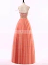 Princess Sweetheart Floor-length Tulle Beading Prom Dresses #Milly020102217