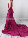 Trumpet/Mermaid Scoop Neck Jersey Court Train Prom Dresses #Milly020102318