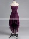 Empire Sweetheart Chiffon Asymmetrical Beading Homecoming Dresses #Milly02042216