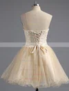 Ball Gown Sweetheart Tulle Short/Mini Appliques Lace Homecoming Dresses #Milly02042380