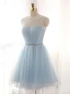 Elegant Skater Tulle Ruched Homecoming Dresses #Milly020102518