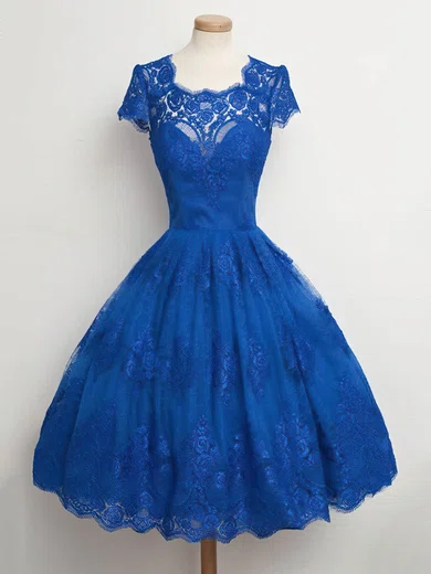 Ball Gown Illusion Lace Prom Dresses With Appliques #Milly020102565
