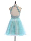 Short/Mini A-line Scoop Neck Tulle Beading Open Back Amazing Homecoming Dresses #Milly020100862