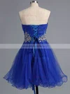 Famous A-line Sweetheart Tulle Short/Mini Crystal Detailing Royal Blue Homecoming Dresses #Milly020101916