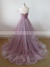 Princess Sweetheart Tulle Sweep Train Ruffles Prom Dresses #Milly020102507