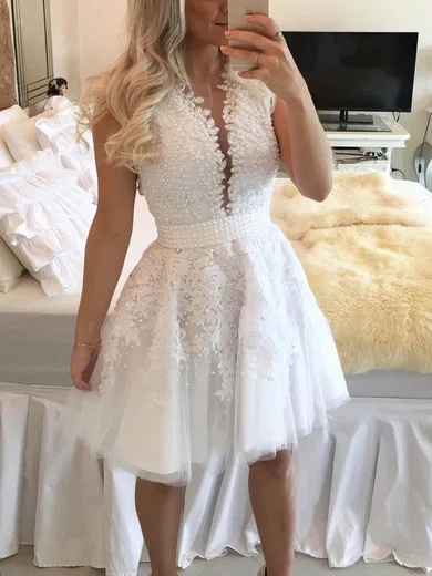 Appliques Tulle Homecoming Dresses #Milly020102569