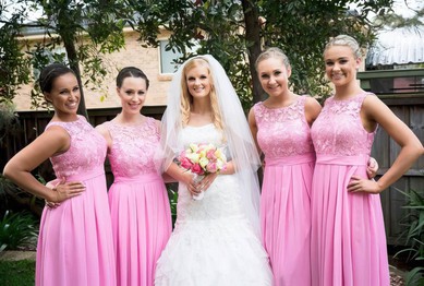 A-line Scoop Neck Chiffon with Lace Floor-length Fabulous Bridesmaid Dresses #Milly01012951