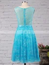 Girls A-line Scoop Neck Lace Appliques Lace Short/Mini Prom Dresses #Milly020102715