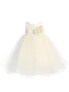 Ball Gown Scoop Neck Tulle Floor-length Sashes / Ribbons Promotion Flower Girl Dresses #Milly01031934