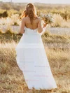A-line Sweetheart Tulle Floor-length Sashes / Ribbons Elegant Wedding Dresses #Milly00022620