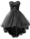 Princess Sweetheart Tulle Asymmetrical Beading Different Short Prom Dresses #Milly020102748