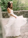 A-line Off-the-shoulder Chiffon Floor-length Sashes / Ribbons Backless Newest Wedding Dresses #Milly00022791