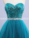 Princess Sweetheart Tulle Sequined Floor-length Beading Prom Dresses #Milly020102908