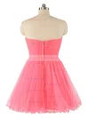 A-line Sweetheart Tulle Short/Mini Beading Wholesale Prom Dresses #Milly020102932