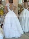 Princess V-neck Chiffon Floor-length Beading Prom Dresses #Milly020103257