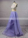 Princess Scoop Neck Organza Floor-length Beading Prom Dresses #Milly020103326