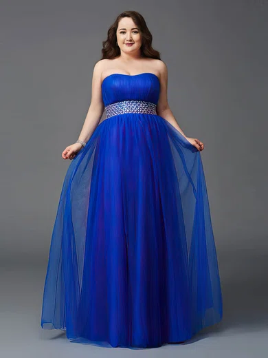 Royal blue plus 2024 size formal gowns