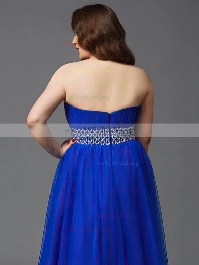 Royal blue plus size formal gowns sale