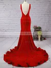 Trumpet/Mermaid Scoop Neck Jersey Court Train Prom Dresses #Milly020103588