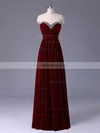 Empire Sweetheart Chiffon Floor-length Beading Prom Dresses #Milly020103613