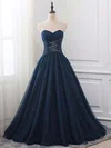 Ball Gown Sweetheart Lace Tulle Floor-length Beading Prom Dresses #Milly020103663